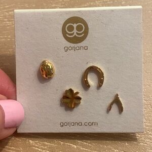 Gorjana Gold Charm Earring Set